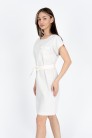 Платье DR 20-2183 матово-белый