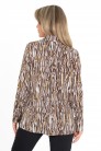 Блуза BL 23-3249 коричневый с полоской
